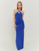Cut Out Long Dress | Royal Blue