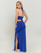 Cut Out Long Dress | Royal Blue