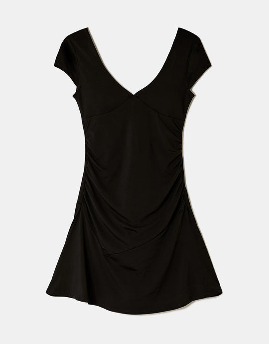 Backless Short Dress | Black