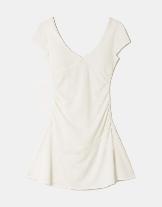 Backless Short Dress | Off White