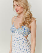 Floral Bambula Long Dress | Multicolor