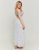 Floral Bambula Long Dress | Multicolor