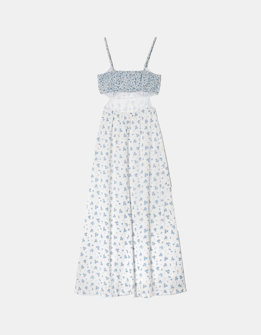 Floral Bambula Long Dress | Multicolor