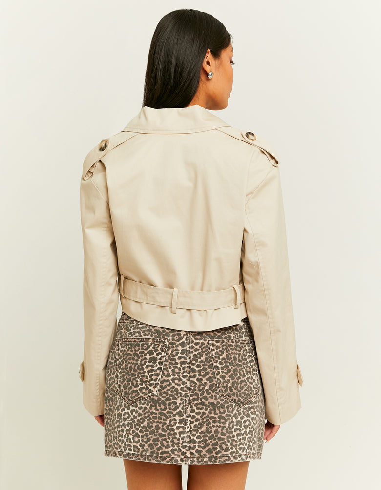 Cropped Trench | Off White