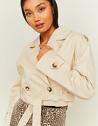 Cropped Trench | Off White