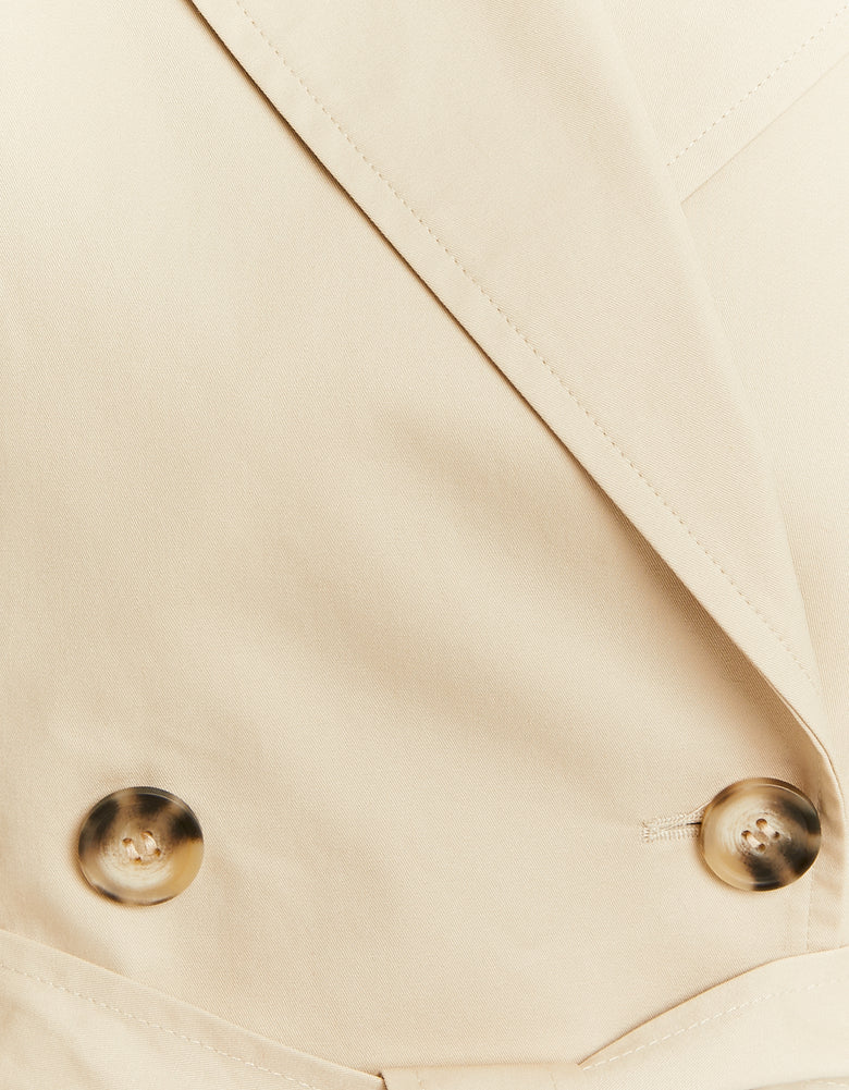 Cropped Trench | Off White