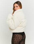 Sherpa Padded Jacket | Off White