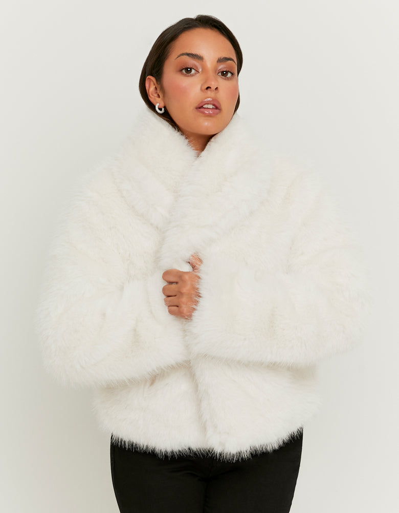 Faux Fur Jacket | Off White