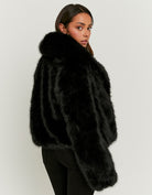 Faux Fur Jacket | Black