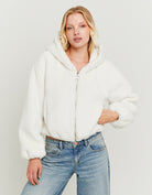 Faux Fur Jacket | White