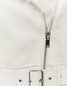 Biker Jacket with Faux Fur | Off White