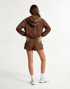 Zip Up Jacket | Brown