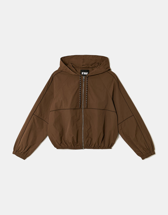 Zip Up Jacket | Brown