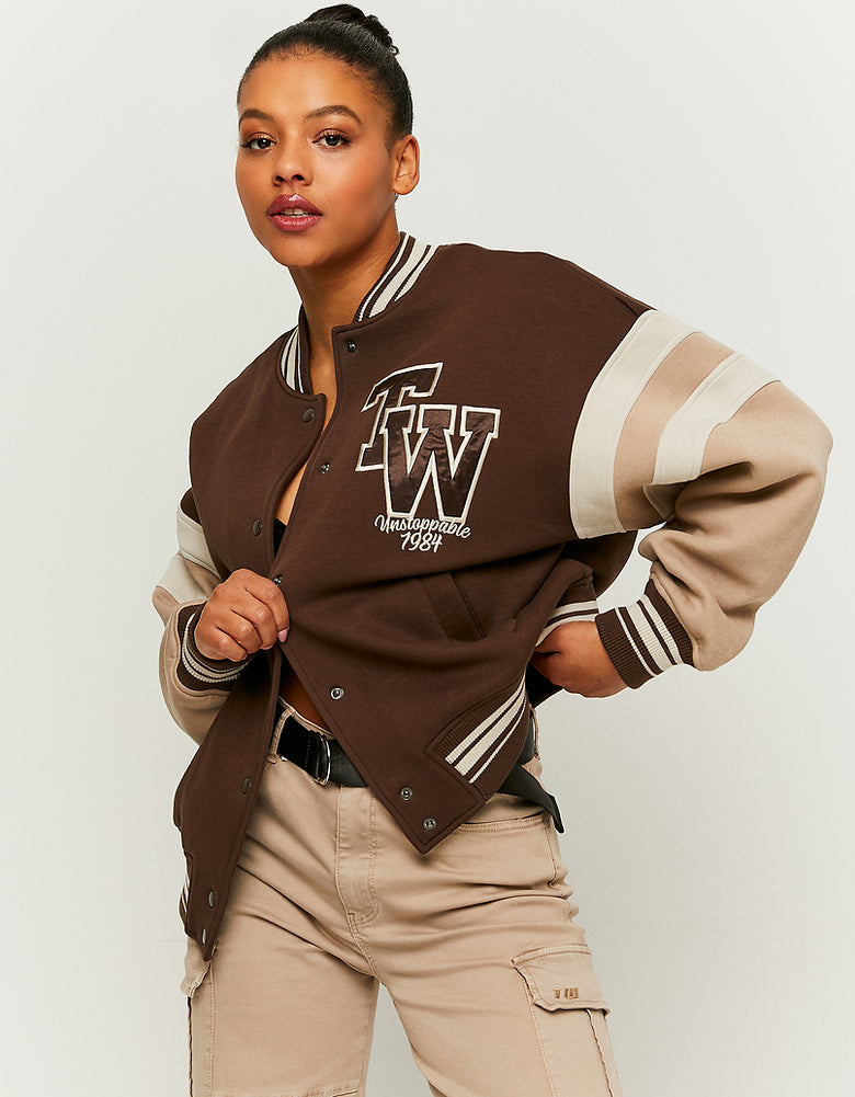Varsity Jacket | Brown