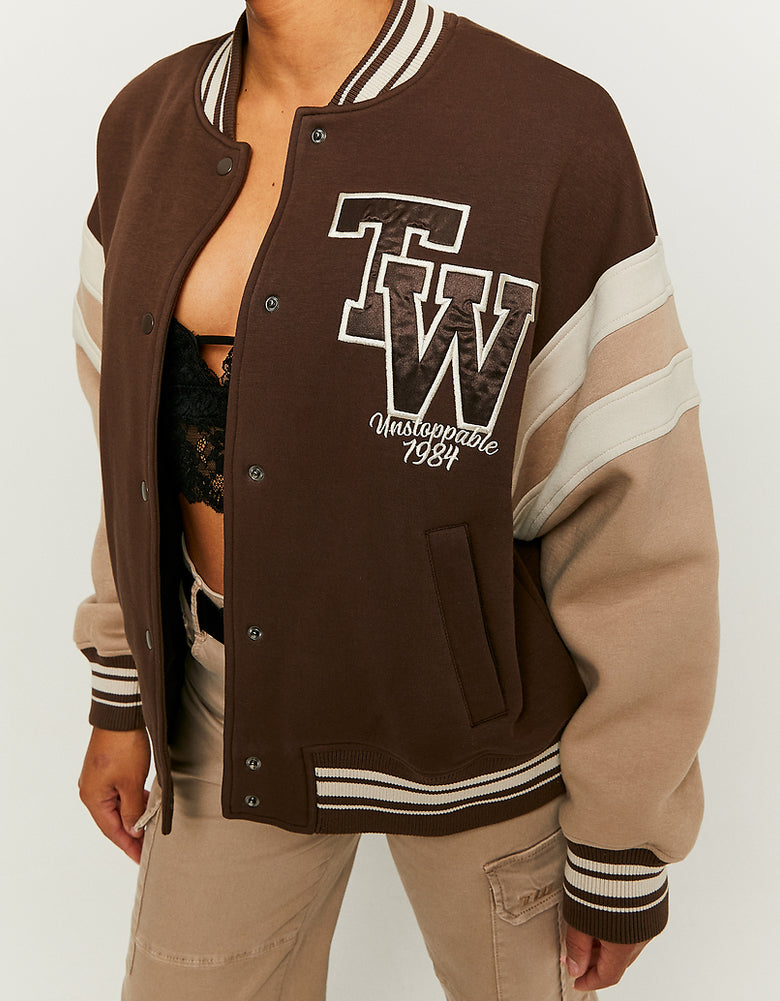 Varsity Jacket | Brown