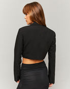 Cropped Blazer | Black