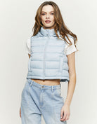Sleeveless Padded Jacket | Blue