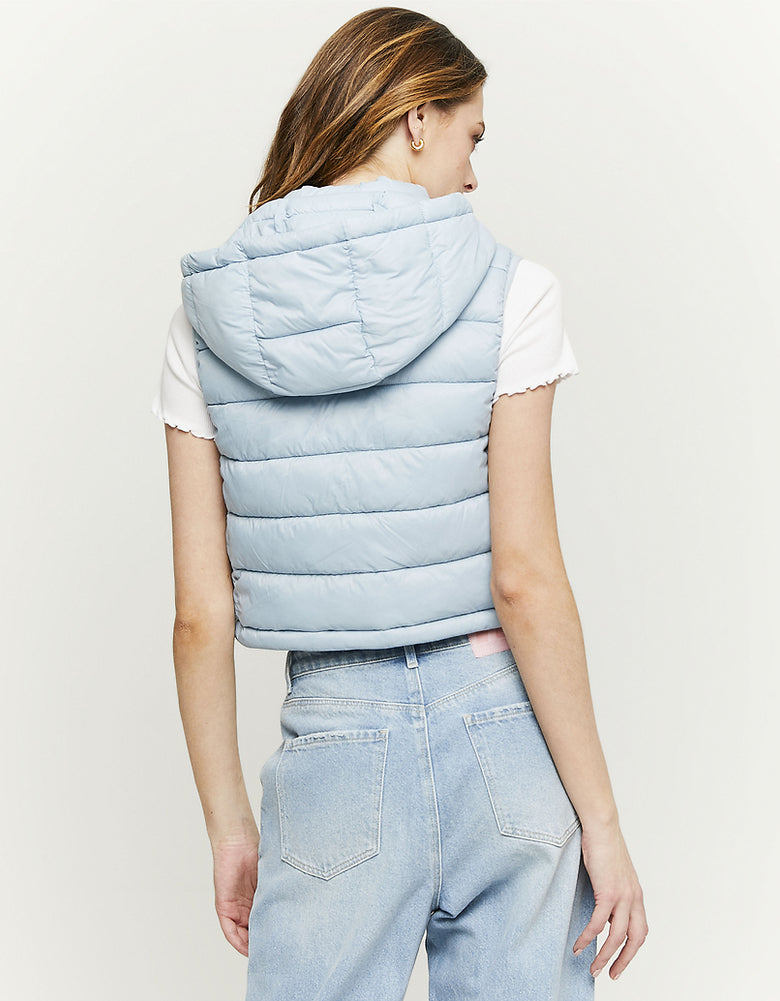 Sleeveless Padded Jacket | Blue