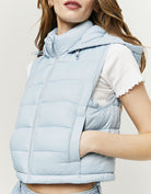 Sleeveless Padded Jacket | Blue