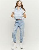 Sleeveless Padded Jacket | Blue