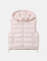 Sleeveless Padded Jacket | Pink