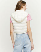 Sleeveless Padded Jacket | White
