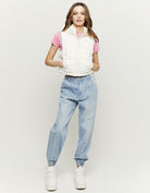 Sleeveless Padded Jacket | White