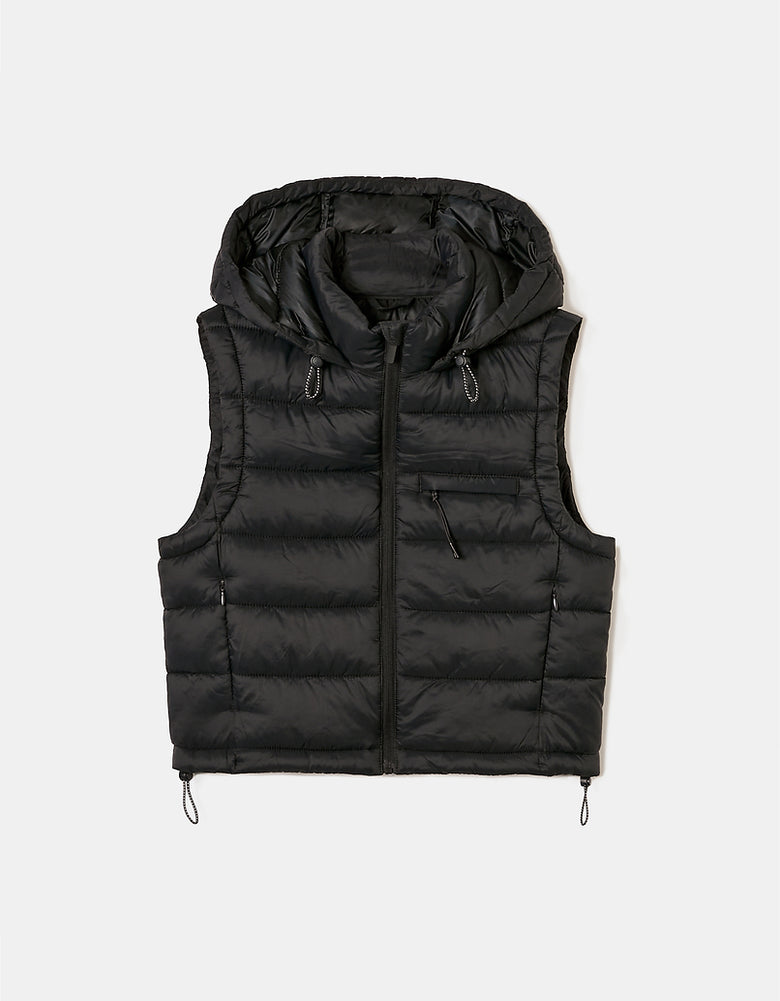 Lightweight Sleeveless Padded Jacket | Black
