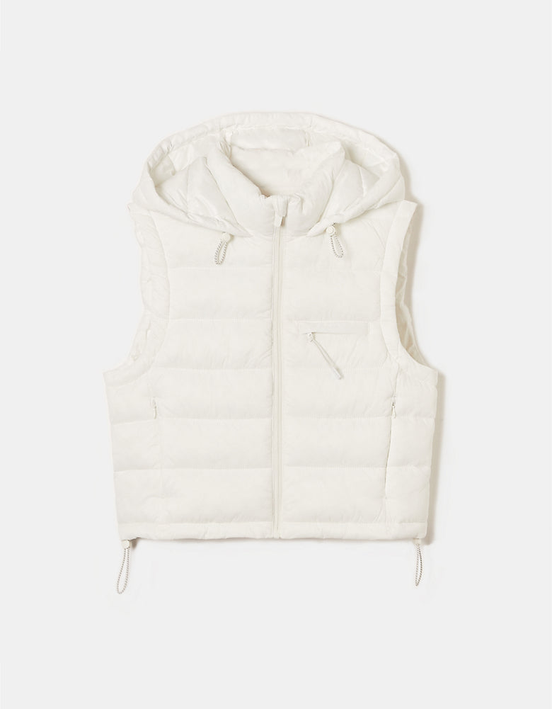 Lightweight Sleeveless Padded Jacket | Off White