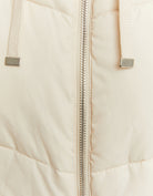 Cropped Padded Vest with Removable Hood | Off White