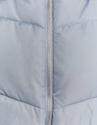 Cropped Padded Vest with Removable Hood | Grey