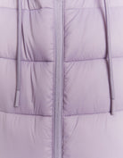 Cropped Padded Vest with Hood | Purple