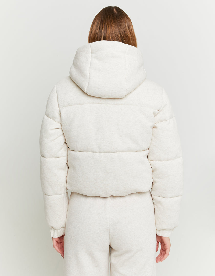 Padded Jacket | Beige Chiné