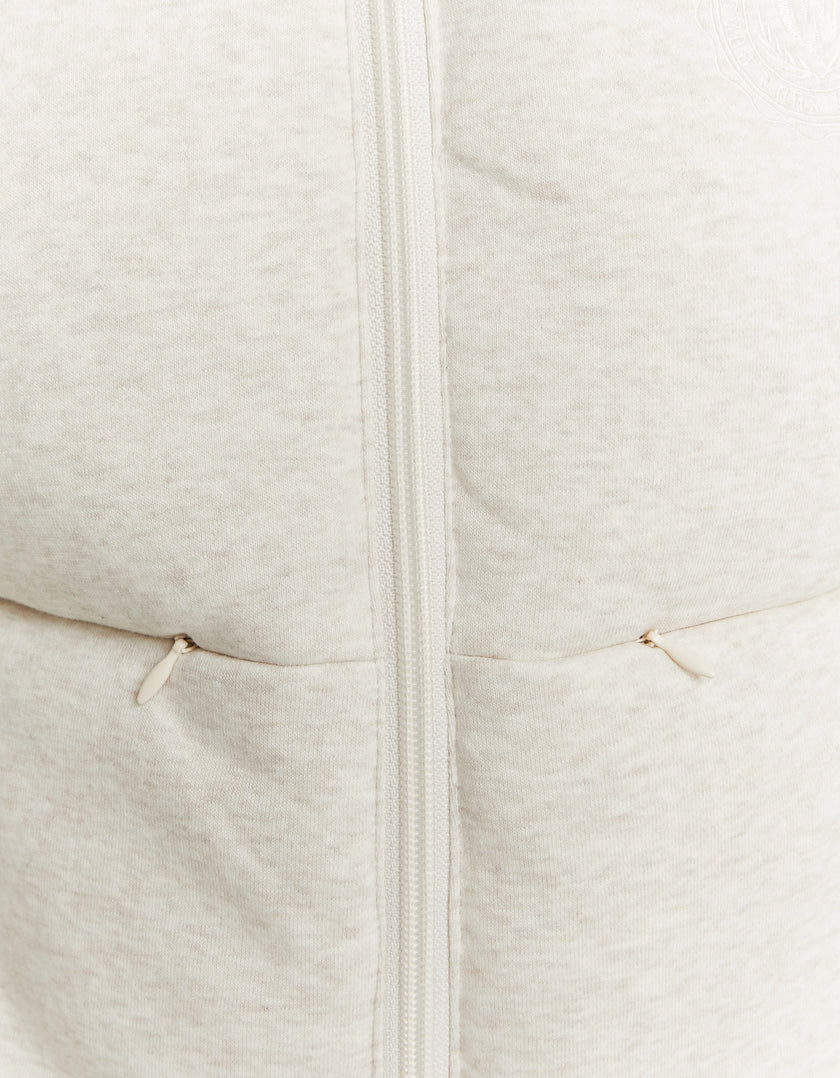 Padded Jacket | Beige Chiné