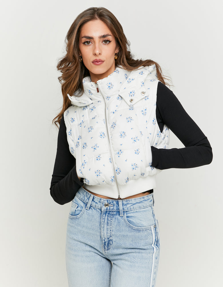 Padded Vest | Floral Print