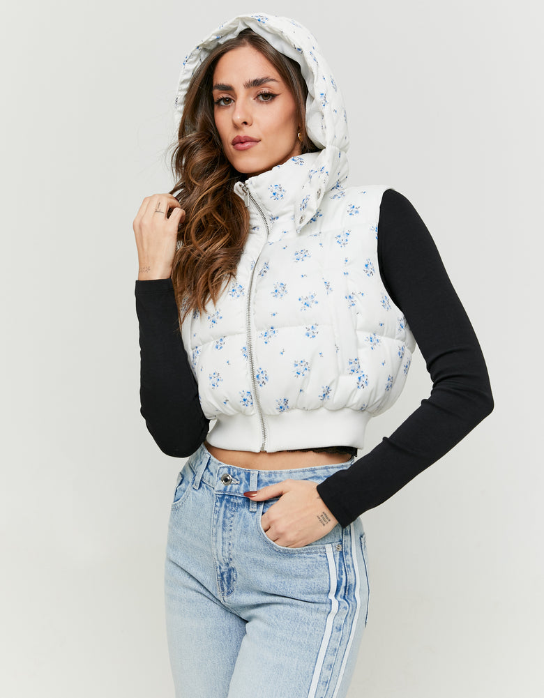 Padded Vest | Floral Print