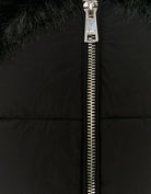 Cropped Jacket With Fur | Black