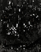 Sequined Padded Jacket | Black