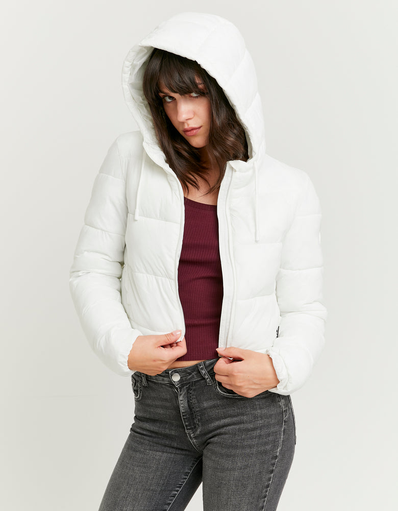 Cropped Padded Jacket | Off White