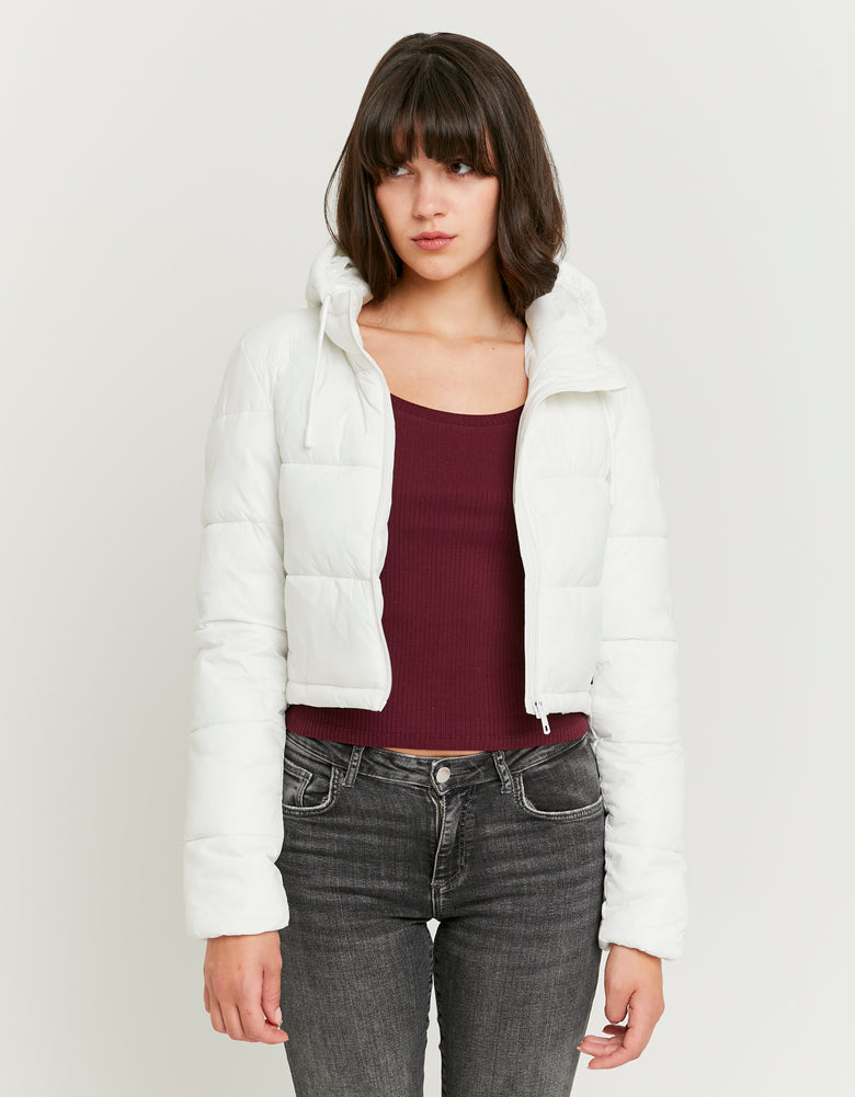 Cropped Padded Jacket | Off White