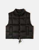 Print Light Padded Vest | Black