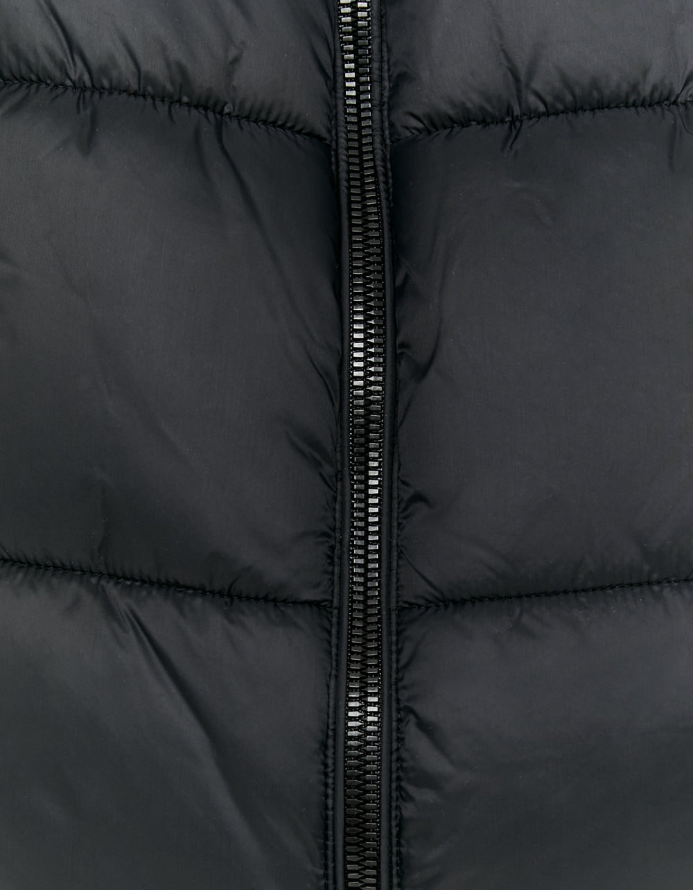 Print Light Padded Vest | Black