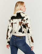 Cow Printed Jacket | Brown