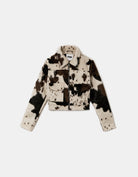 Cow Printed Jacket | Brown