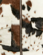 Cow Printed Jacket | Brown