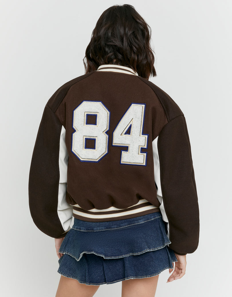 Varsity Jacket | Brown