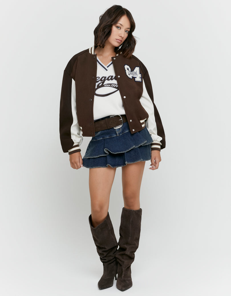 Varsity Jacket | Brown