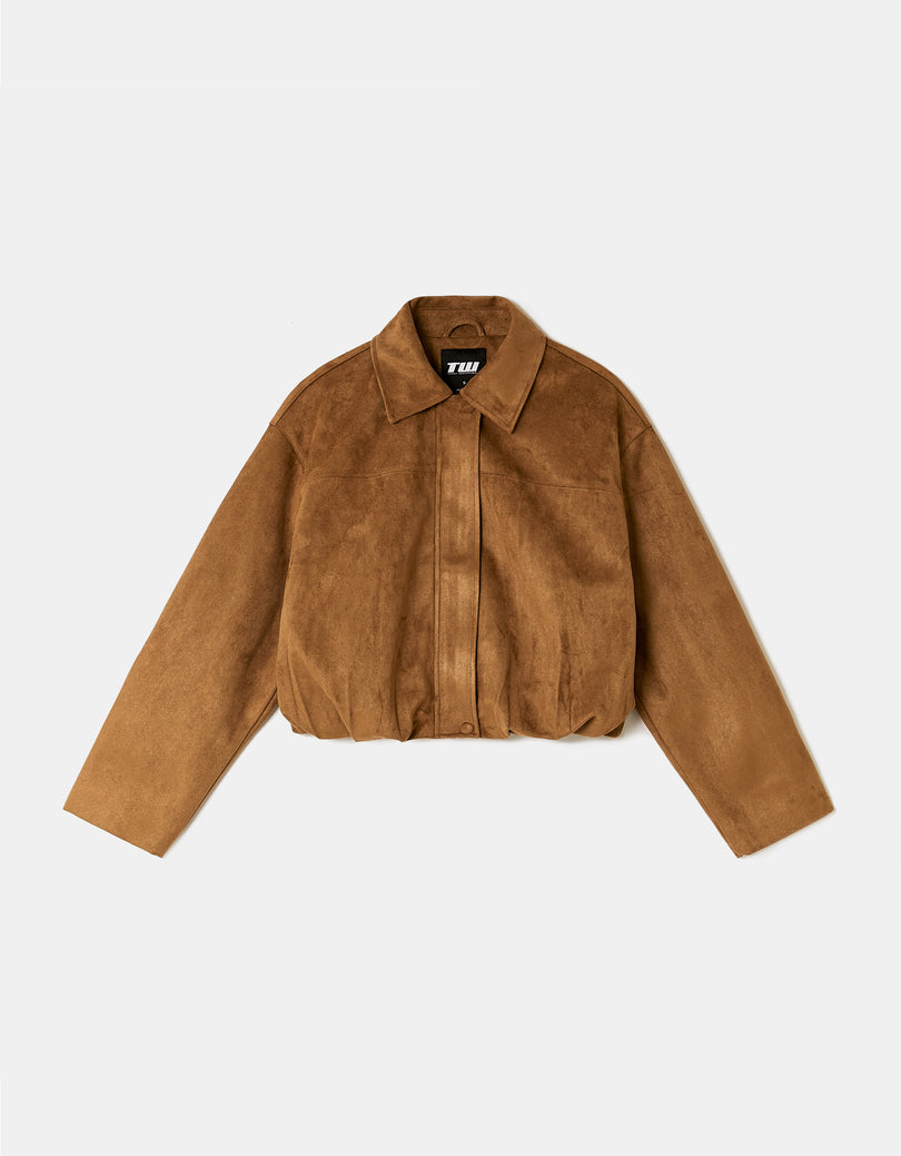Suede Jacket | Brown