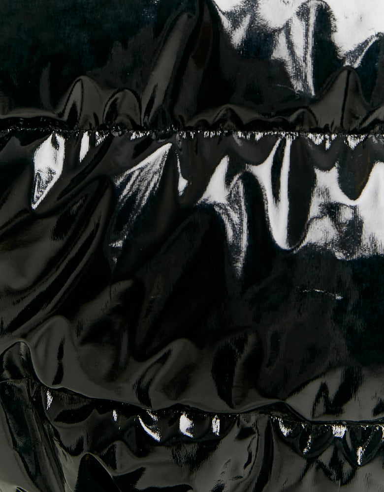 Vinyl Padded Jacket | Black