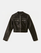 Faux Leather Jacket | Black